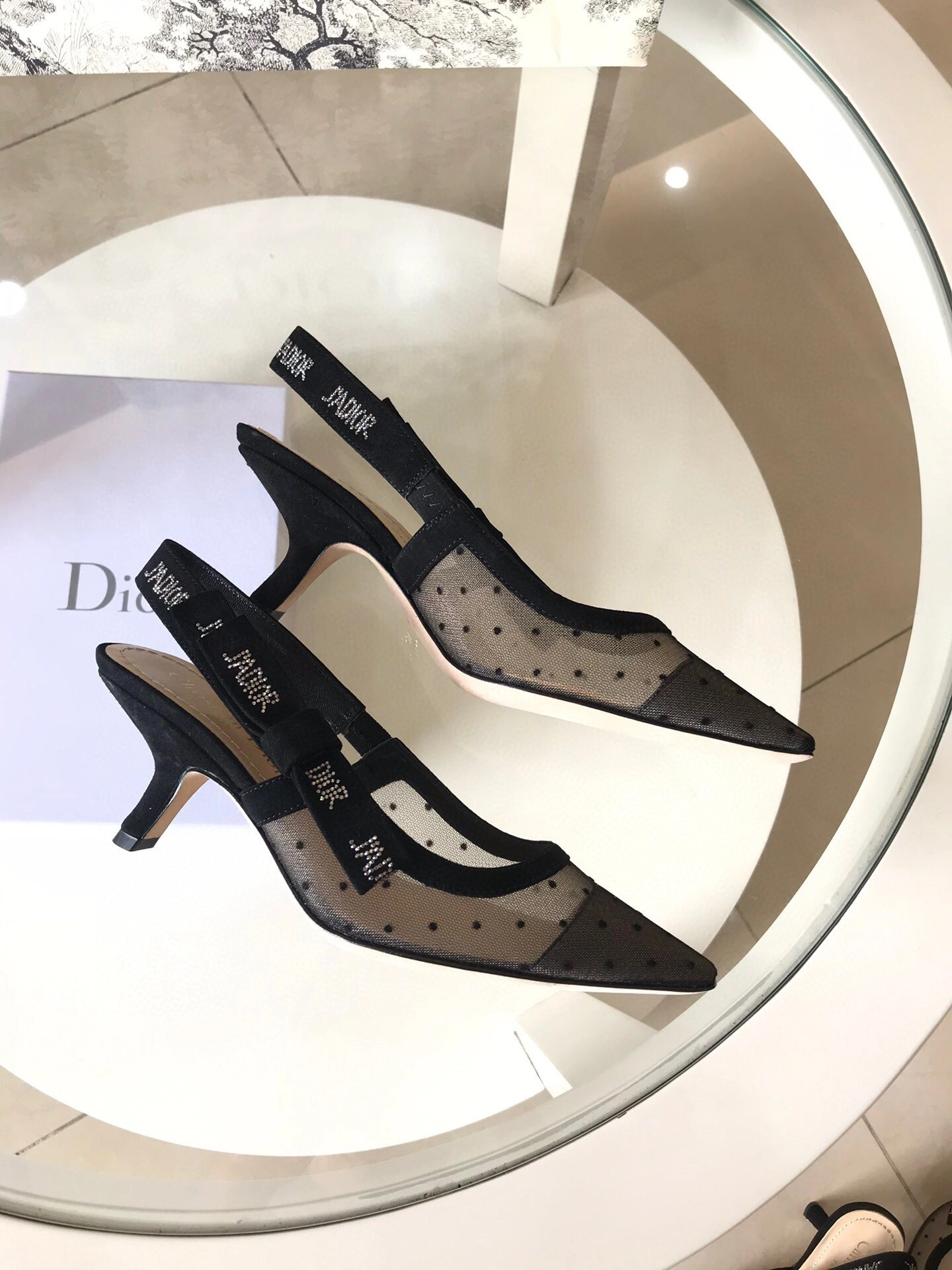 coco-- embroidery Heel height1cm 6.5cm 9.5cm slingback 2colour item : B-X024B25139-2